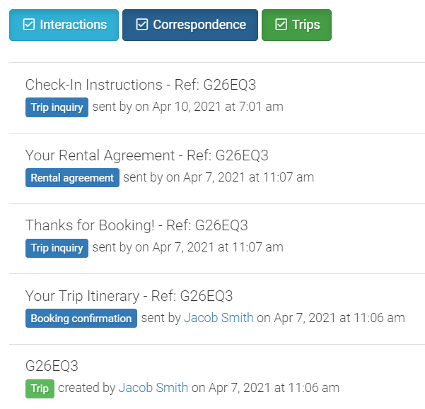 Guest activity feed in LMPM